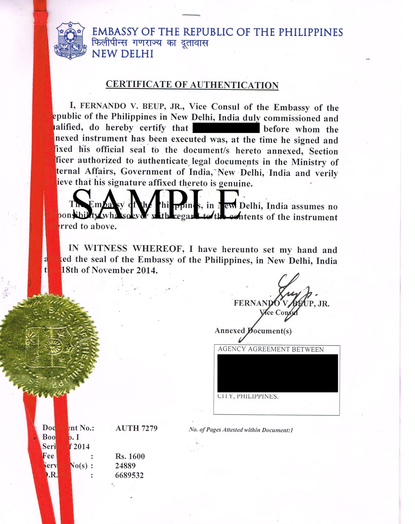 certificate Philippines embassy attestation Apostille Services in Qatar